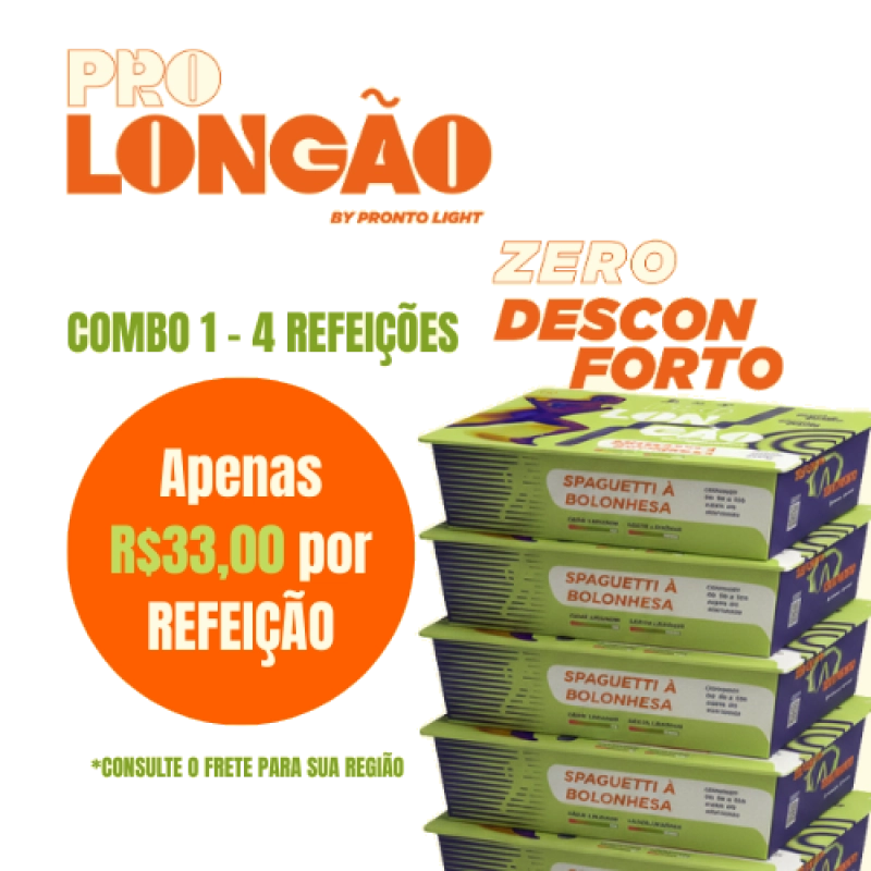 Combo 4 Refeições PRO LONGÃO