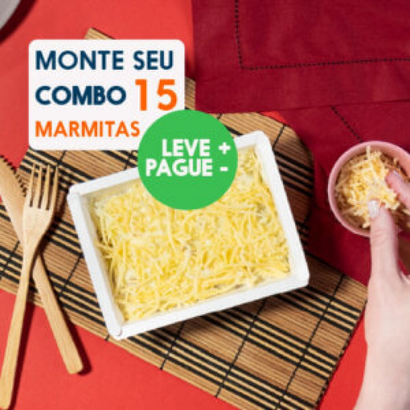 monte seu combo - 15 marmitas