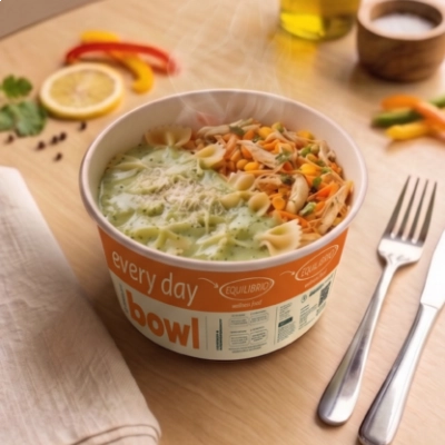 every day Bowl - Farfalle Cremoso com Frango Desfiado