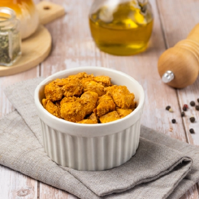 frango em cubos salteado