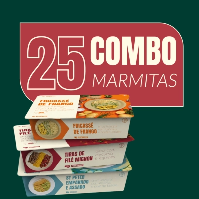 monte seu combo - 25 marmitas