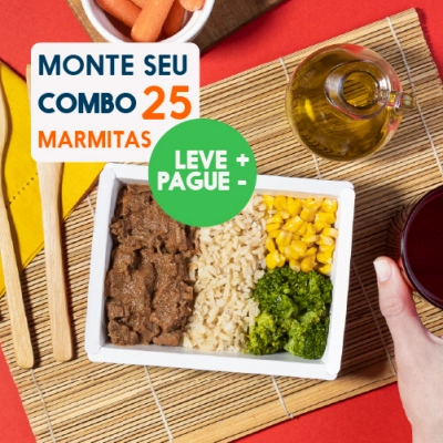 monte seu combo - 25 marmitas