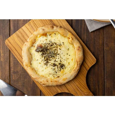 pizza mussarela - longa fermentação