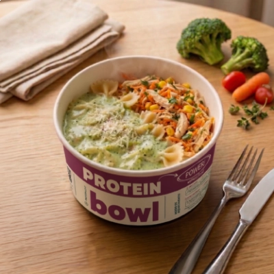 protein Bowl - Farfalle Cremoso com Frango Desfiado