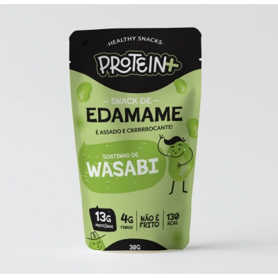 snack de edamame - wasabi