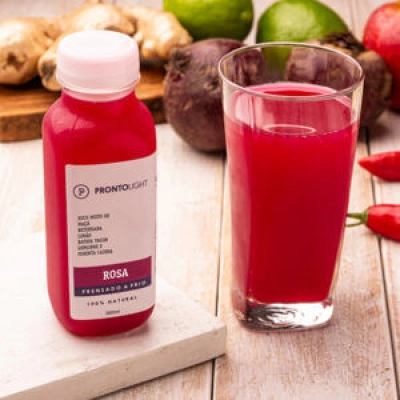 suco prensado a frio PRONTO RUN (rosa)