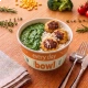 every day Bowl -  Almôndegas de Frango ao Creme de Espinafre