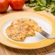 panqueca proteíca low carb - tomate &amp;amp; manjericão